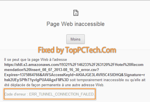 How to Fix Err_Tunnel_Connection_Failed Error