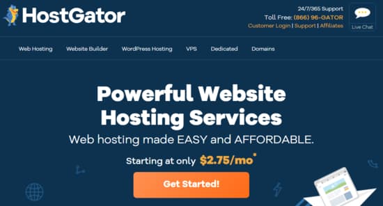 HostGater web hosting